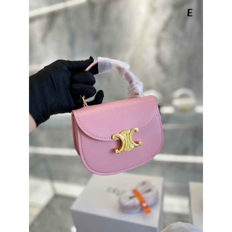 Túi Trimphe Arc de Triomphe Mini Celine-spring23 + Túi 15.5X11.5X5 (cm)Tranh Treo Tường Hình Lisa Lisa Phong Cách?Túi Đeo Vai / Đeo Ngón Tay / Đeo Vai Arc de Triomphe Bằng Kim Loại Có Khóa Kim Loại