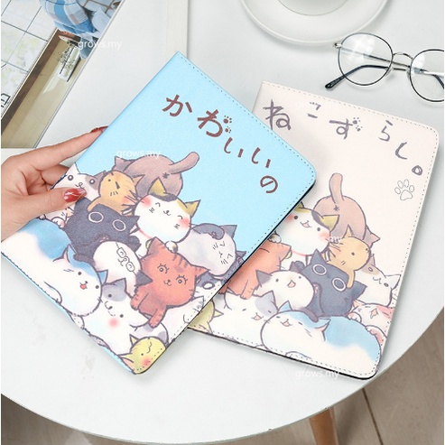 Ốp Máy Tính Bảng In Mèo Hoạt Hình Cho ipad Mini 1 / 2 / 3 / 4 / 5 2019 air10.5 11 Inch ipad 10 2022 M2 Pro 11 4th Gen