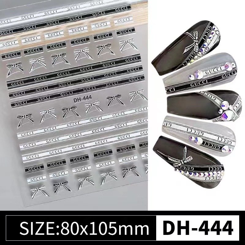 Sticker Gucci DH-444 Black (Miếng)