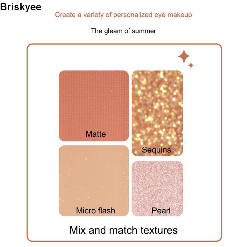 🎶2023 Bảng Phấn Mắt Màu Lì Và Màu Nhũ Kim Tuyến Trang Điểm Lâu Trôi