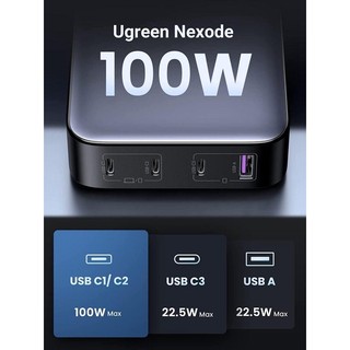Sạc nhanh 4 cổng 65W - 100w Ugreen CD327, CD328