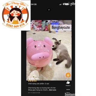 (KÈM MẮT ĐEN ) Bóng bay heo hồng chưa bơm ( lợn hồng)( có sỉ) (hot trend tiktok)( ảnh thật)