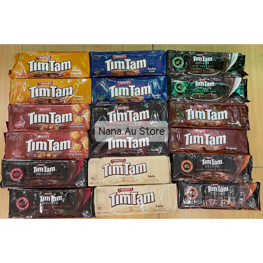 (Date 1-3 tháng) Sale Bánh quy phủ socola Arnott's Tim Tam đủ loại nhập Úc