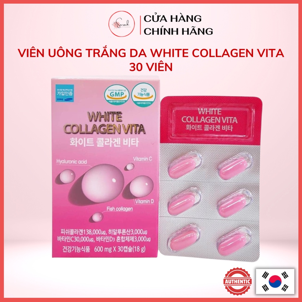 Viên uống căng bóng, trắng da White Collagen Vita 30 viên