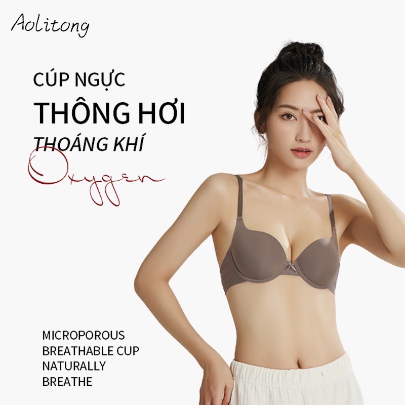Áo ngực có gọng thái BAQIYA Thông Hơi Không hằn viền Mã K91 su đúc đệm 2,5cm nâng đẩy tự nhiên