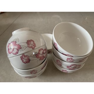 sét 5 Chén kiểu bông
