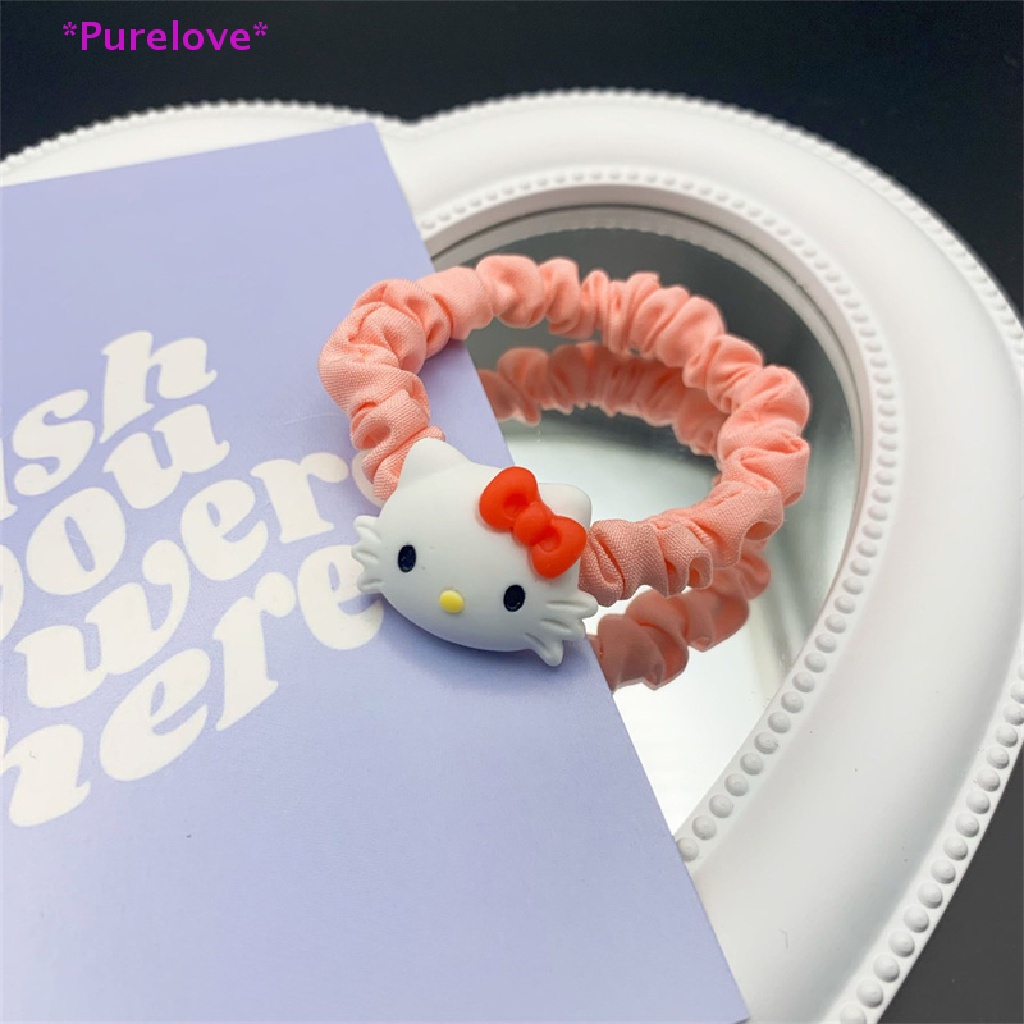 Dây Buộc Tóc Co Giãn Hình Động Vật Hoạt Hình Đáng Yêu Cho Nữ Mới