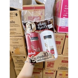 Cặp dầu gội và dầu xả Tresemme Keratin Smooth Thái Lan 400ml