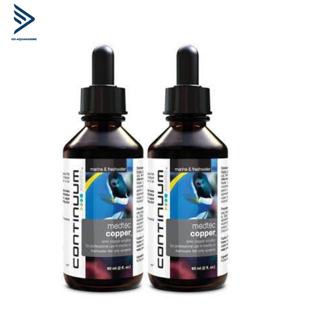 Dung dịch loại bỏ kí sinh cho cá trong bể cá cảnh biển MEDTEC COPPER (125ML) - CONTINUUM AQUATICS