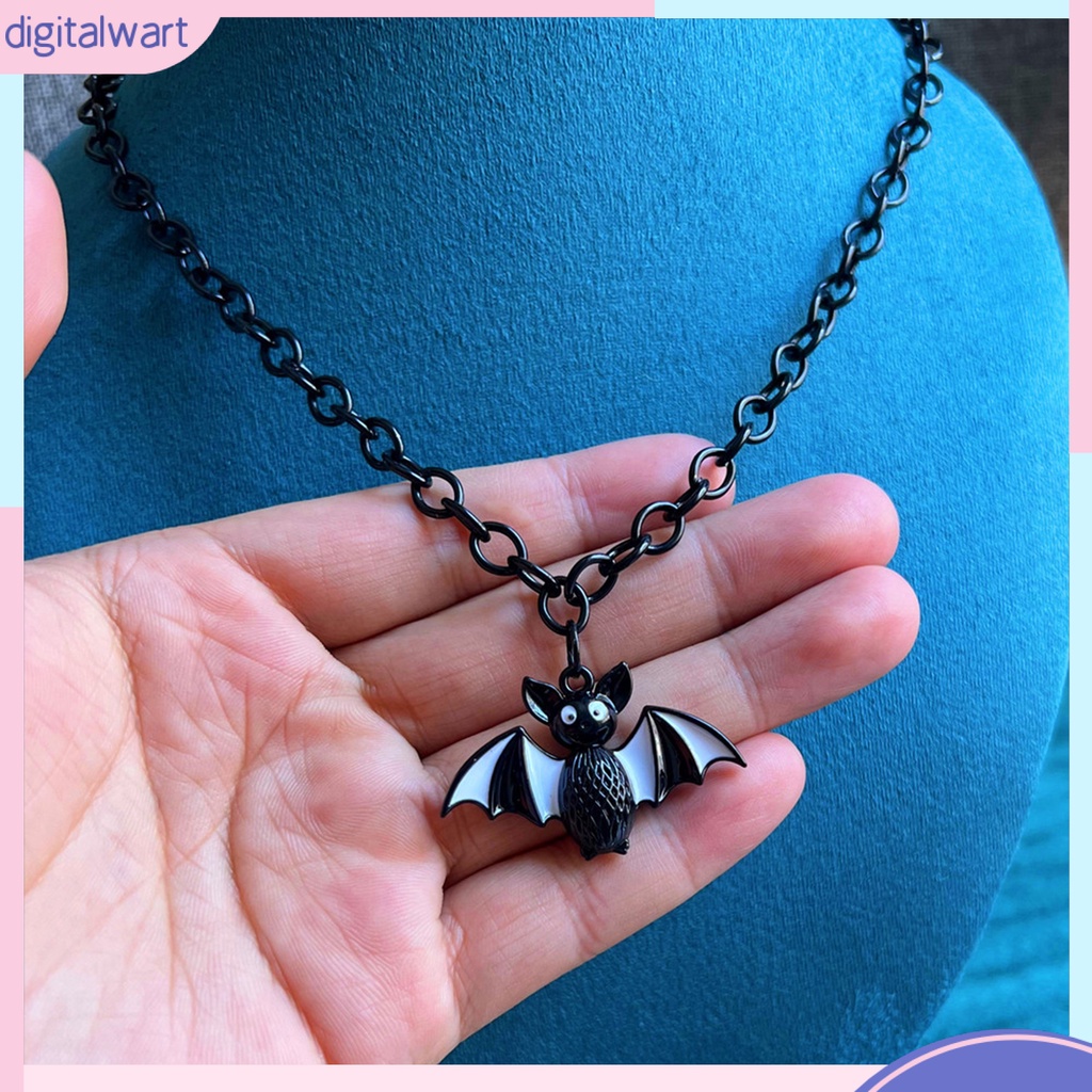[DIWA] Vòng Cổ Choker Dây Xích Dày Phong Cách Gothic Punk Hình Dơi Hình Học Có Thể Điều Chỉnh Trang Sức Thời Trang Làm Quà Tặng Lễ
