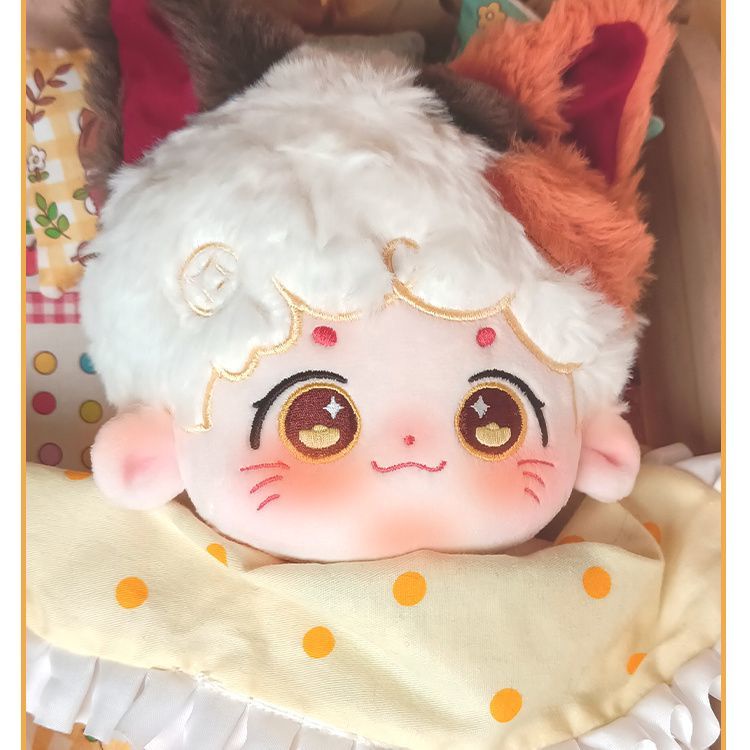 Búp Bê Vải Cotton 20CM Hình Chú Mèo May Mắn Dễ Thương