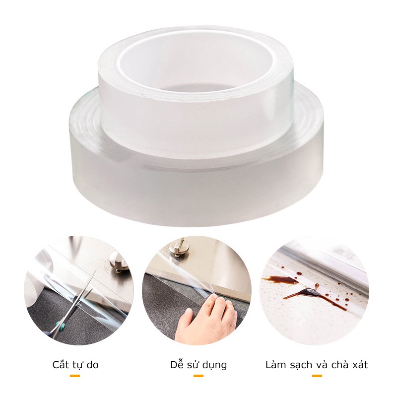 Băng Keo Nano 2 Mặt Siêu Dính Trong Suốt  GL602
