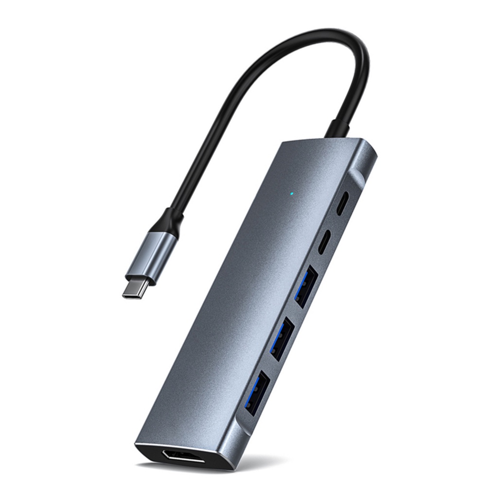 Trạm Sạc Nhanh PD Chuyển Đổi Cổng Type-C Sang HDMI 4K USB3.0 9 Trong 1 Cho Văn Phòng