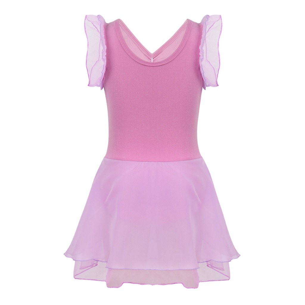 Váy khiêu vũ múa ba lê Tutu cho bé gái Leotard Trang phục lạ mắt SZ 2-12