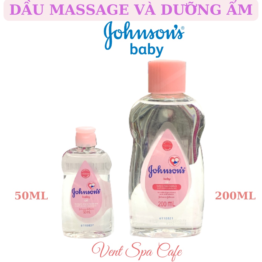 Dầu massage và dưỡng ẩm Johnson’s baby Oil 50ml / 200ml - Dầu tắm mát-xa dưỡng ẩm da cho bé Johnsons
