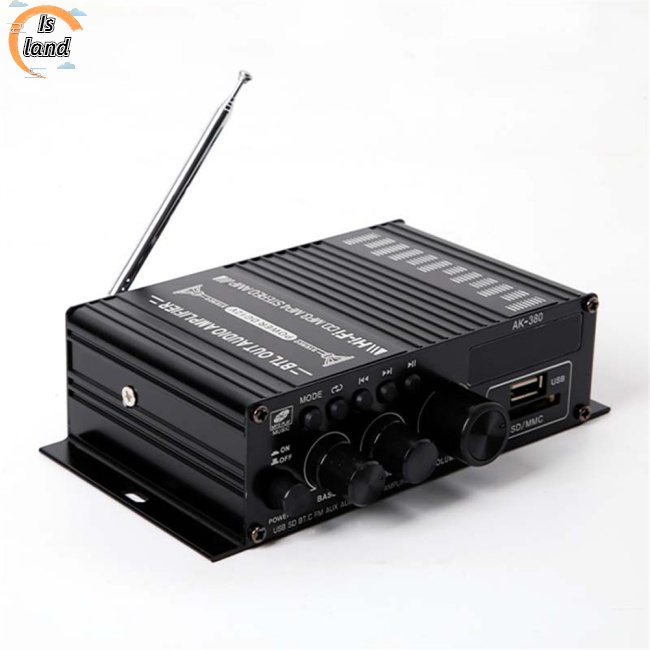 Bộ Khuếch Đại Âm Thanh Không Dây Ak-380 Bluetooth 5.0 2.0 Chuyên Dụng