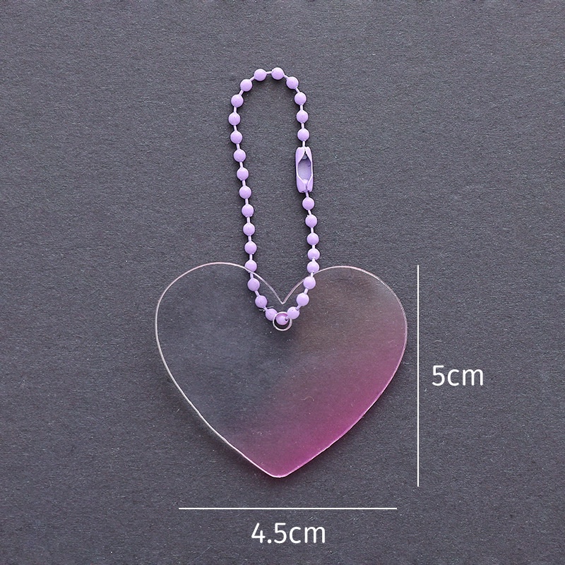 Miếng Dán Acrylic Trong Suốt Màu Gradient Trang Trí Móc Khóa / Thẻ Cuckoo