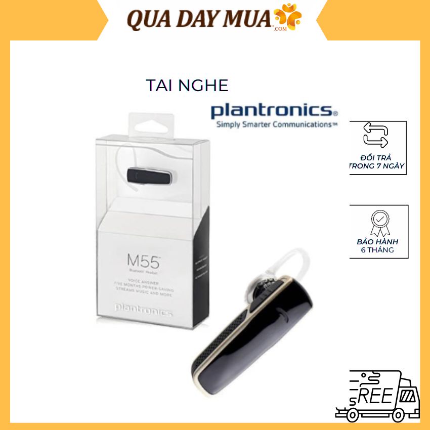 Tai nghe Bluetooth Plantronics M55 (Black) - BH 06 tháng
