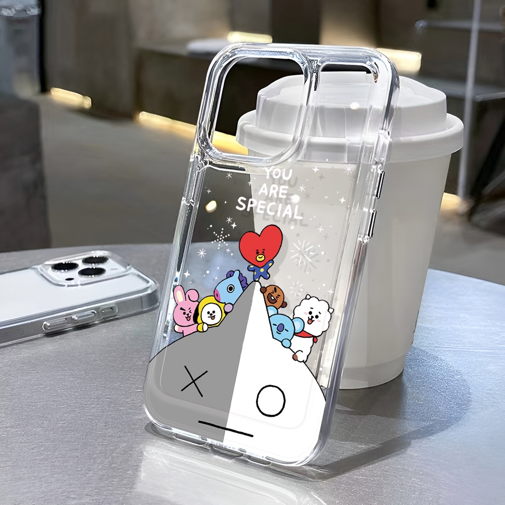 Trong Suốt Ốp Điện Thoại Tpu In Hình BT21 Đáng Yêu Cho iphone 14promax 13 12 11 7Plus 7 8 X XR XSMax