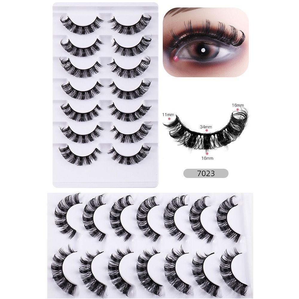 FUTURE Lông Mi Giả Dạng Xoăn Chữ D Bằng Lông Chồn Nhân Tạo