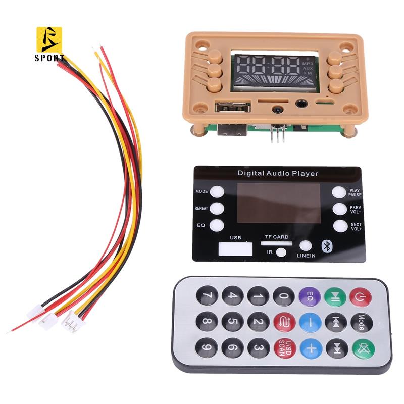 Bảng Mạch Giải Mã MP3 5.0 Bluetooth 12V USB MP3 WMA WAV Thẻ TF / USB / FM Kèm Điều Khiển Từ Xa Cho Xe Hơi
