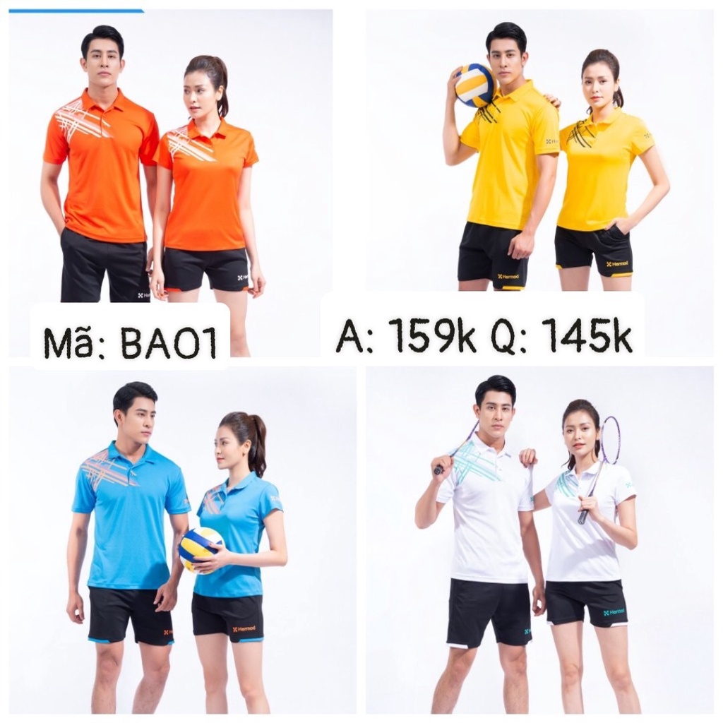 Áo Thể Thao Nam/Nữ HERMOD Tennis, Cầu Lông, Bóng Chuyền...- Nhận Làm CLB, Nhóm SLL