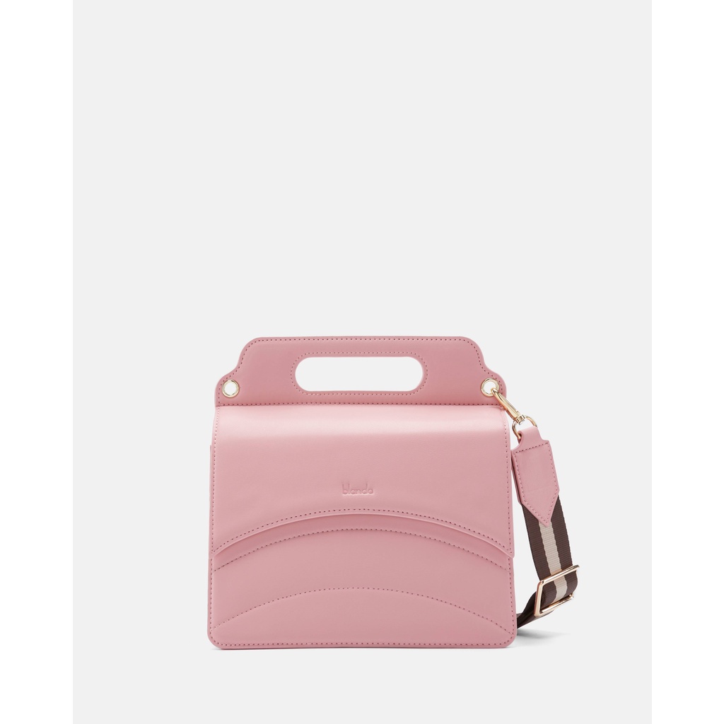 Túi xách đeo chéo nữ mini Blanda thiết kế nắp gập chất liệu da tổng hợp The Leather Legac 9TNPU24