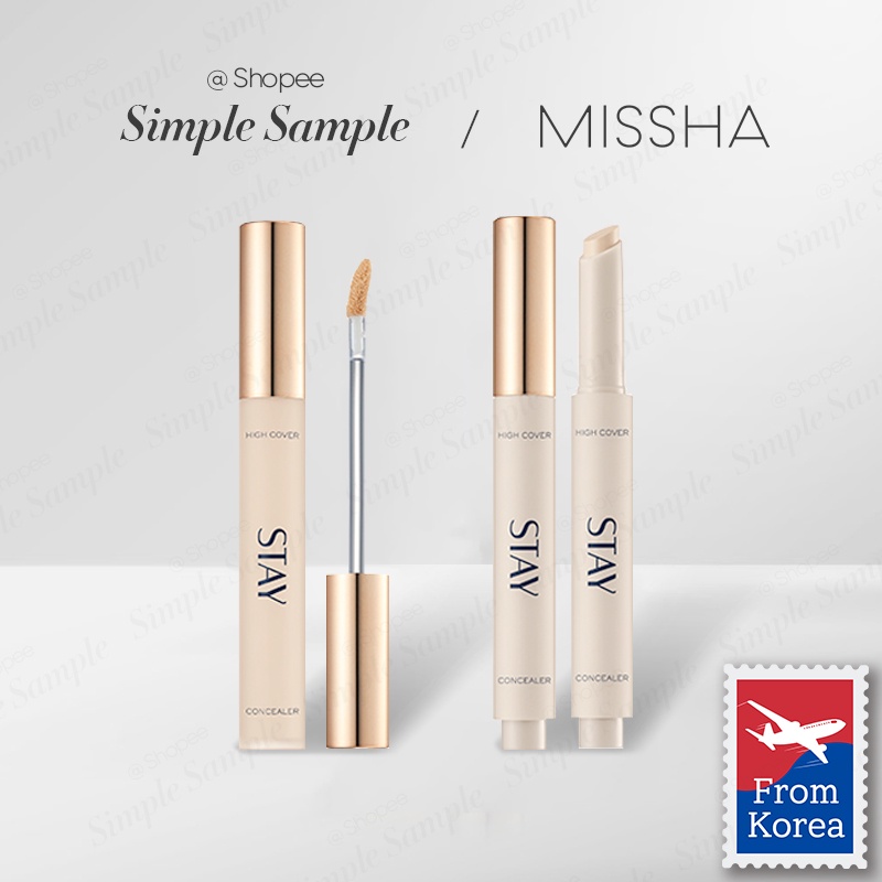 MISSHA stay concealer high cover stick(14g) tip(3.8ml) foundation free