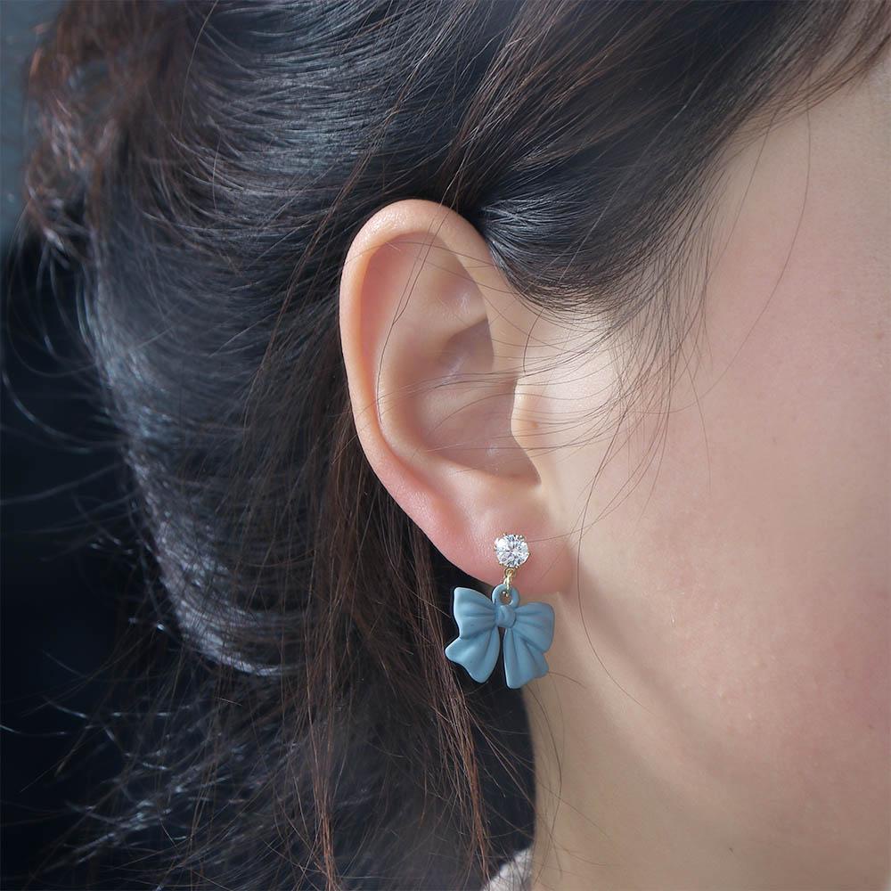 Đôi Khuyên Tai HìNh GiọT NướC ĐíNh Kim Cương Giả ThờI Trang Cho Nữ|Đầm Phong Cách Hàn Quốc Xinh Xắn Cho Bé Gái