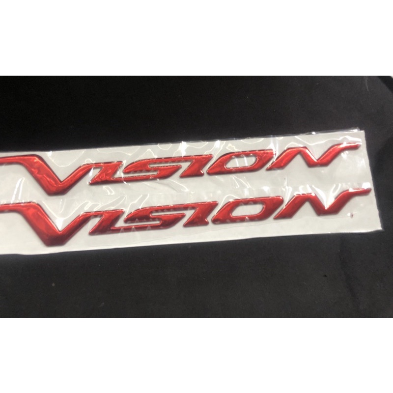 Chữ Vision 2013 Đỏ Xi Loại 2