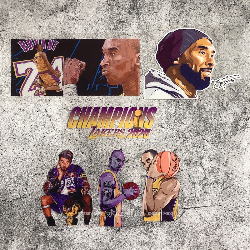 NBA KOBE BRYANT KOBE BRYANT Đen Mamba mamba824 LAKERS LAKERS Nhãn dán xe hơi