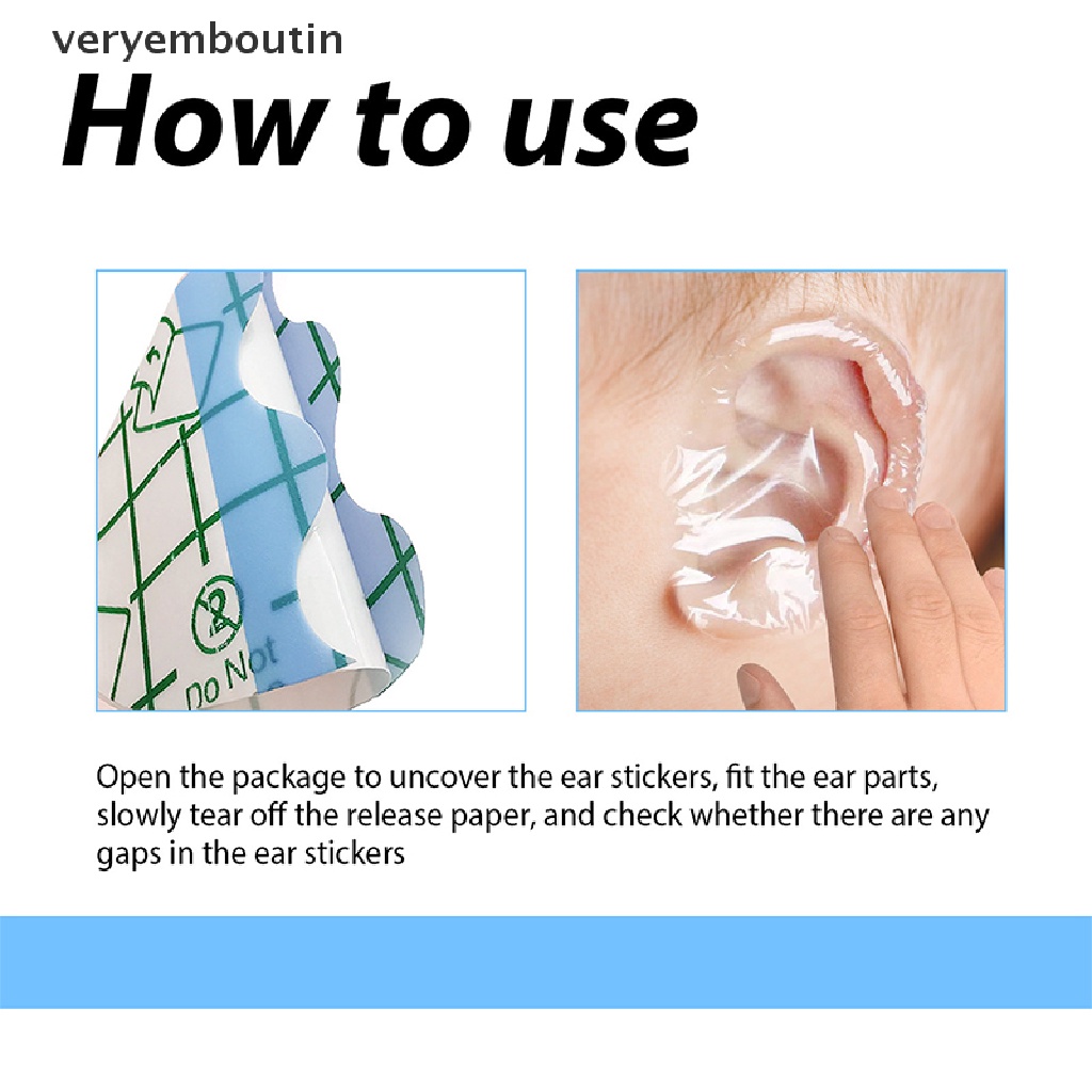 Set 30 Miếng Dán Che Tai Chống Thấm Nước Bảo Vệ Tai Khi Đi Bơi Dành Cho Bé