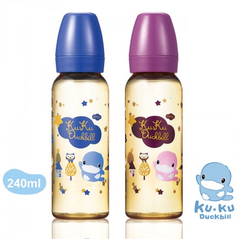 BÌNH SỮA CỔ THƯỜNG BẰNG NHỰA PPSU KUKU KU5855 - 240ML