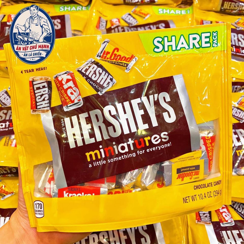 Kẹo Chocolate Mỹ Hershey Miniatures
