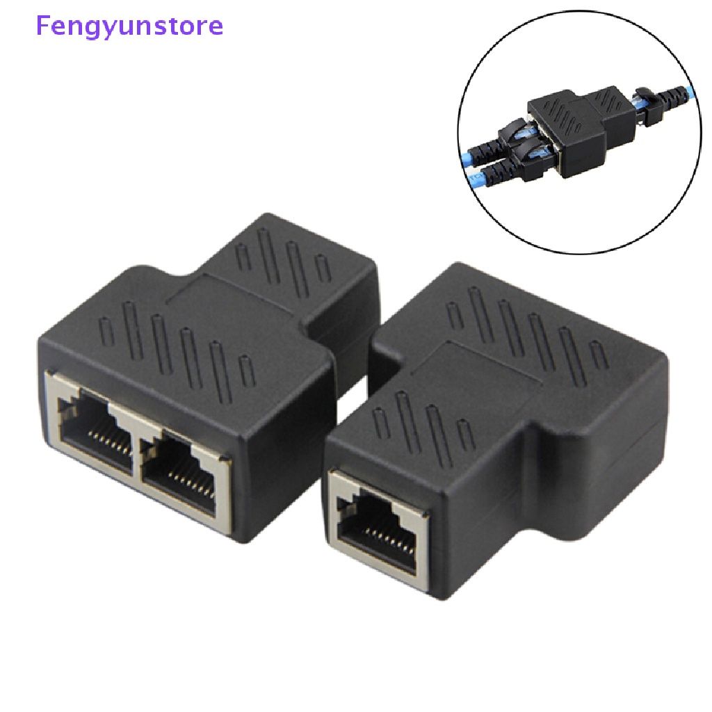 Đầu Nối Chia Cáp Mạng LAN RJ45 Từ 1 Sang 2