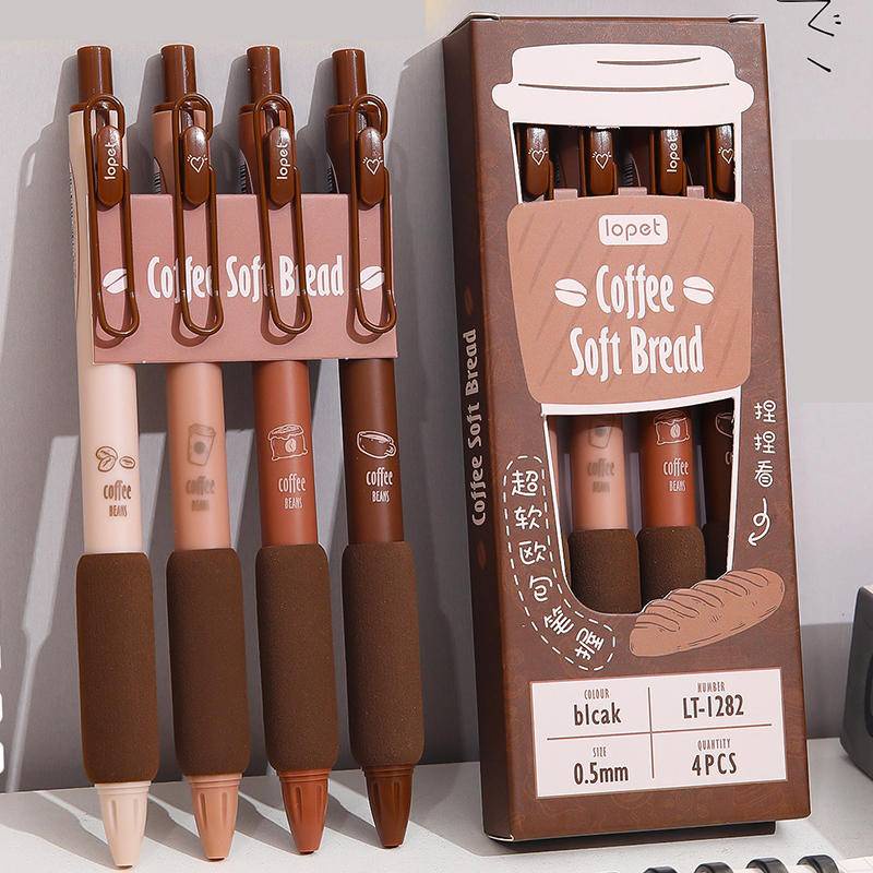 Set 4 Bút Mực Nước Cappuccino Ngòi 0.5mm Màu Đen