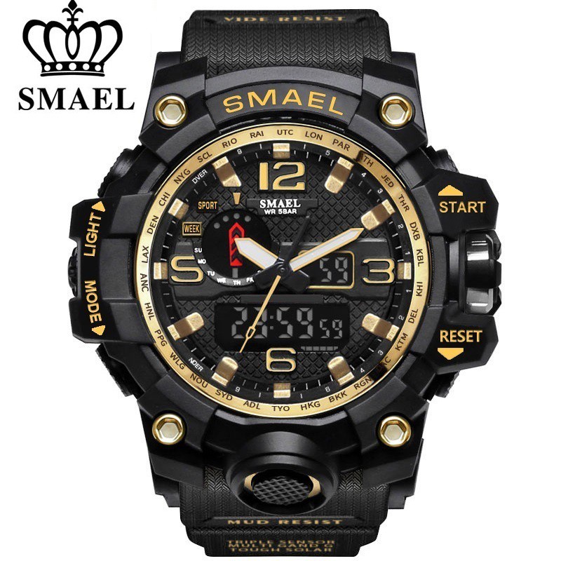 Đồng hồ thể thao nam SMAEL 1702 ⚡ HOT NHẤT ⚡ Đồng hồ đeo tay nam thông minh chống nước đẹp chính hãng