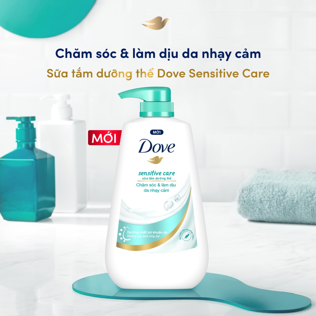 Sữa tắm Dove Chăm sóc và làm dịu da Nhạy cảm 500g