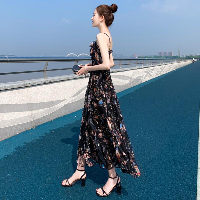 Đầm Hoa Dáng Ôm Chiết Eo Phong Cách Pháp Thời Trang Cao Cấp