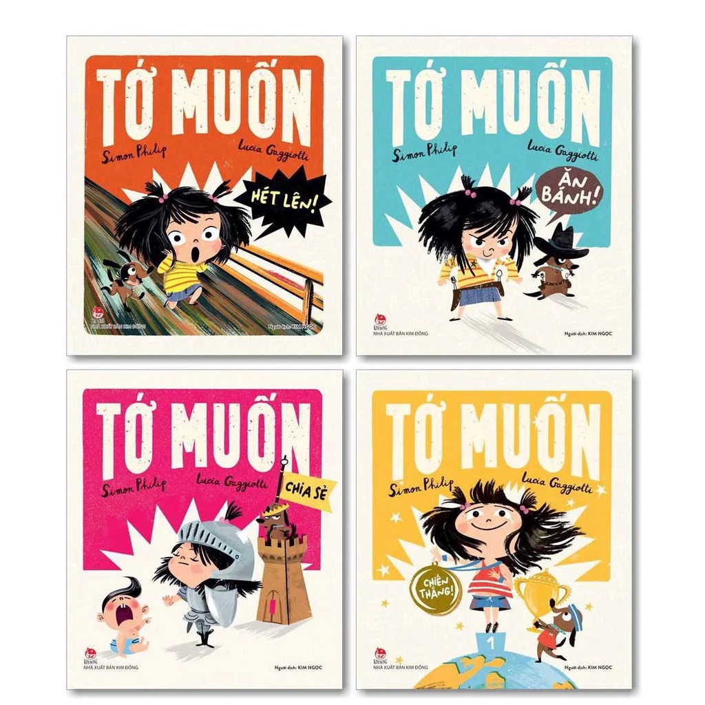Sách – Combo tớ muốn ... (4 quyển) – Tớ muốn chiến thắng - Tớ muốn ăn bánh – Tớ muốn chia sẻ - Tớ muốn hét lên