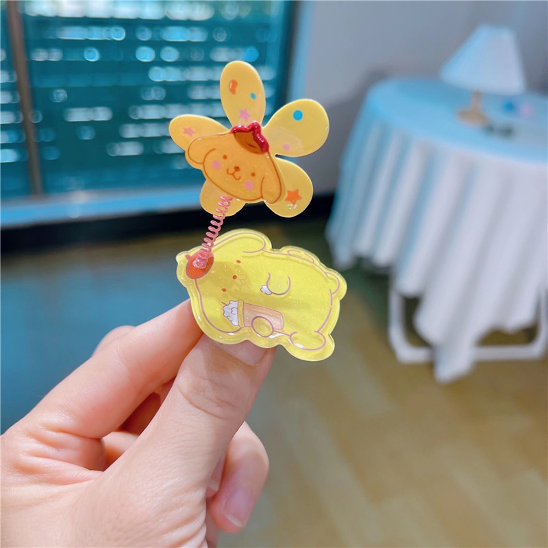 Sanrio Kẹp Tóc Hình Cối Xay Gió Nhỏ Hoạt Hình Thời Trang Cá Tính Cho Trẻ Em mymelody Cinnamon HelloKitty