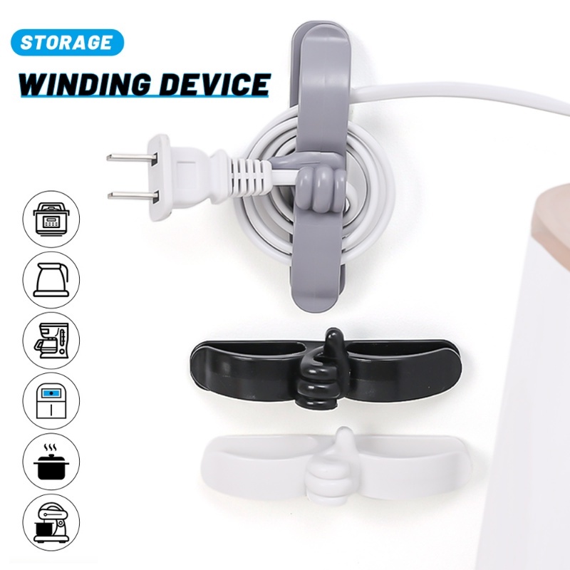 Dụng Cụ Sắp Xếp Dây Cáp Dữ Liệu Điện Thoại / Máy Tính Để Bàn Tự Dính