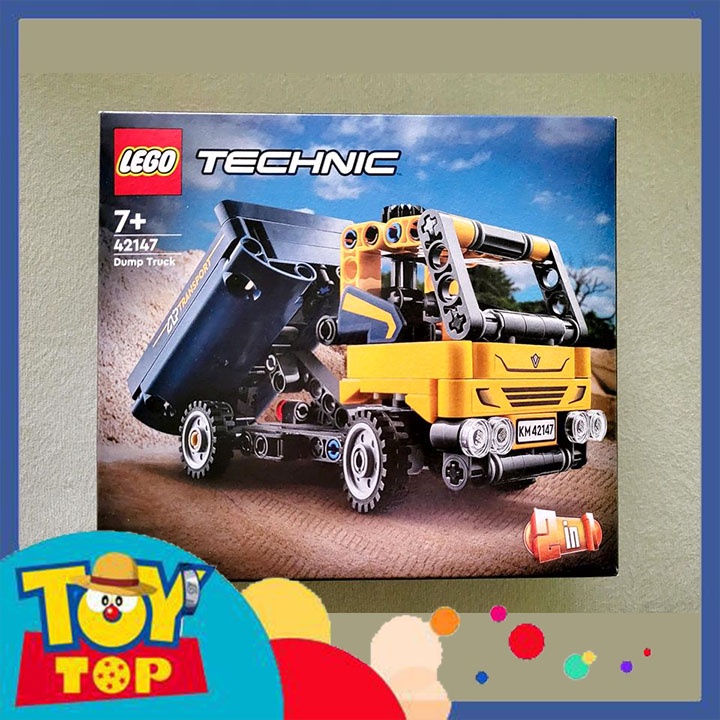 Đồ chơi lắp ráp technic xe tải công trình 2 trong 1 máy xúc xếp hình Lego 42147