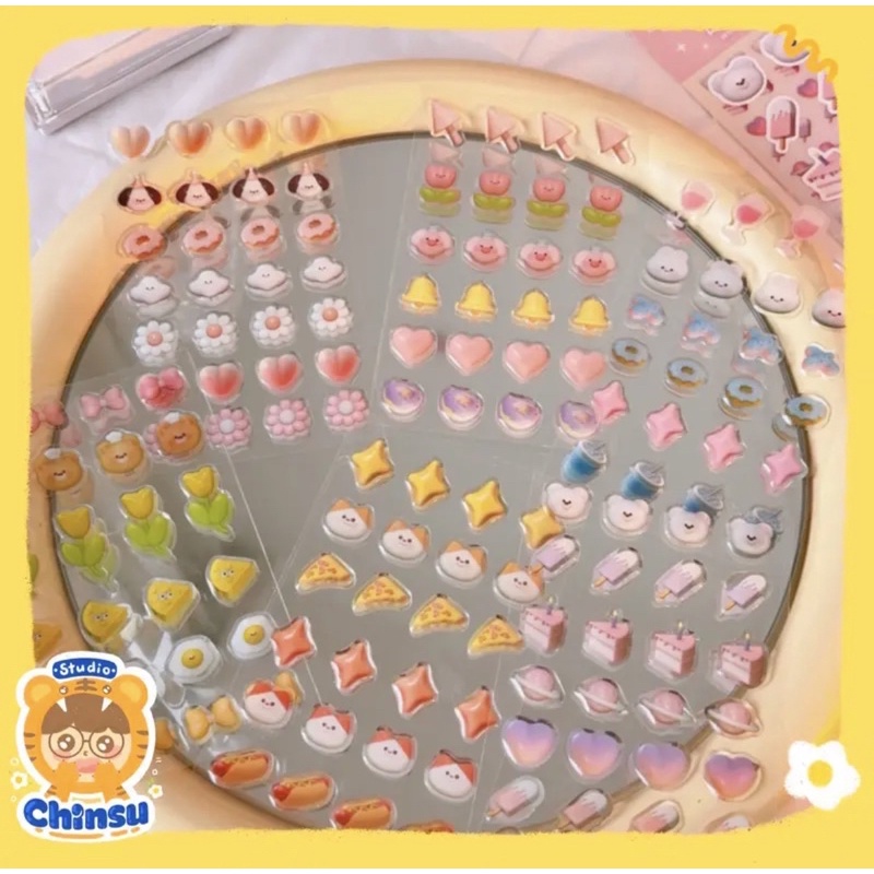 Set 3 Tờ Sticker Cute