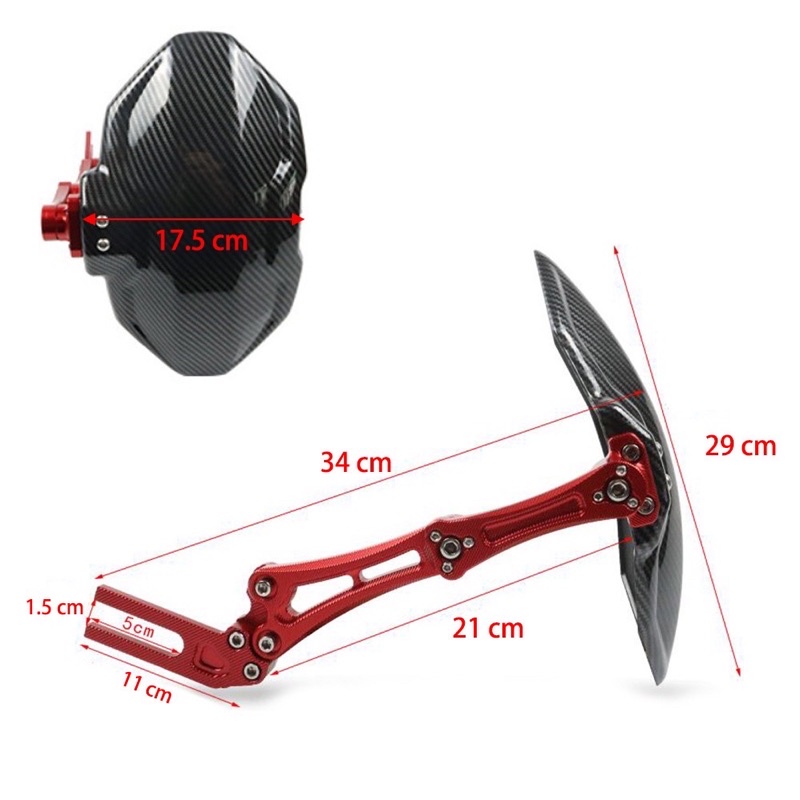 Tấm chắn bùn xe điện Vân carbon thế hệ 3