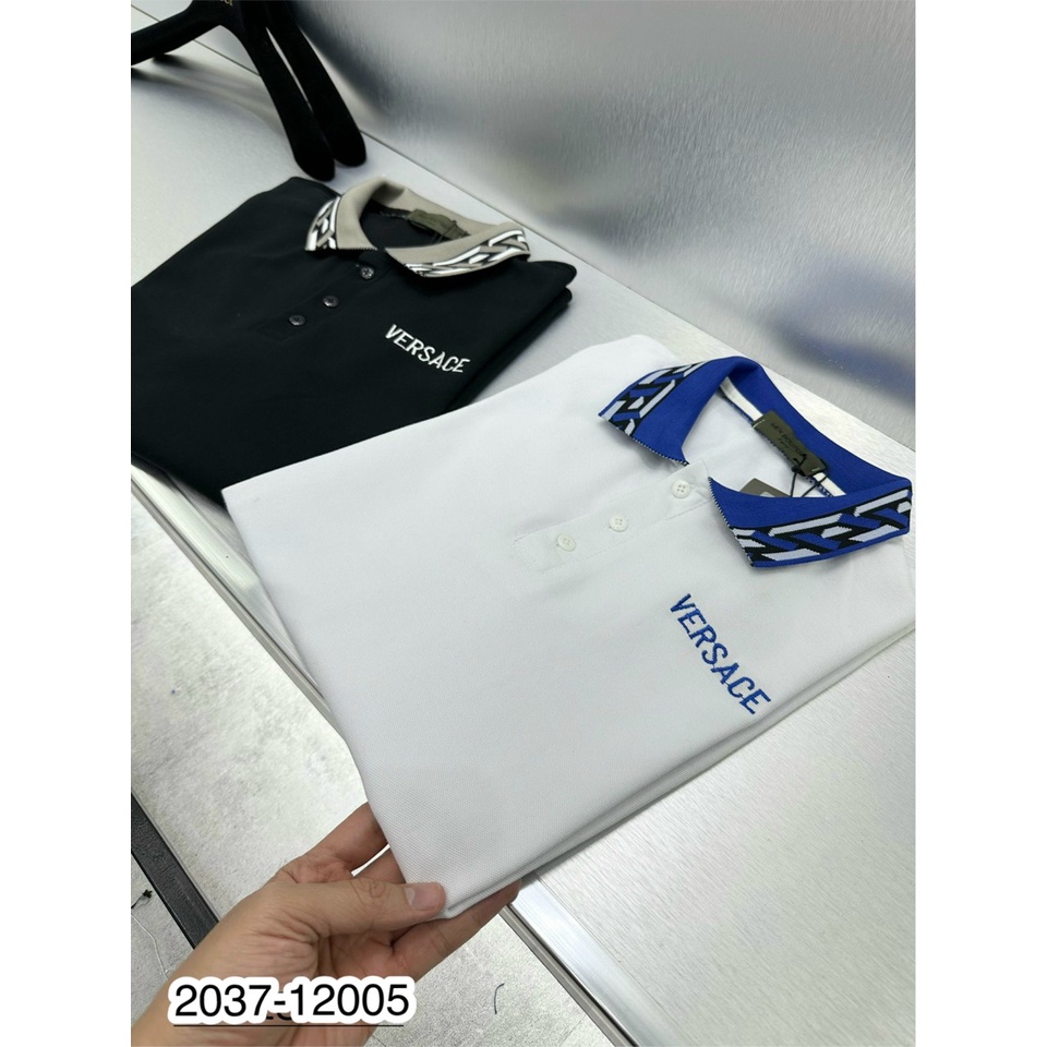 Áo polo nam Versace chữ thêu siêu hot hit_Áo polo nam cao cấp 2023