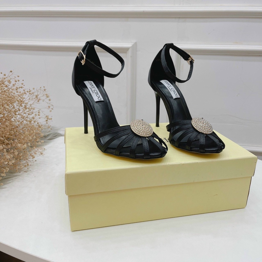 Sandal cao gót dáng rọ hàng quảng châu đẹp xuất sắc, gót cao 10cm.