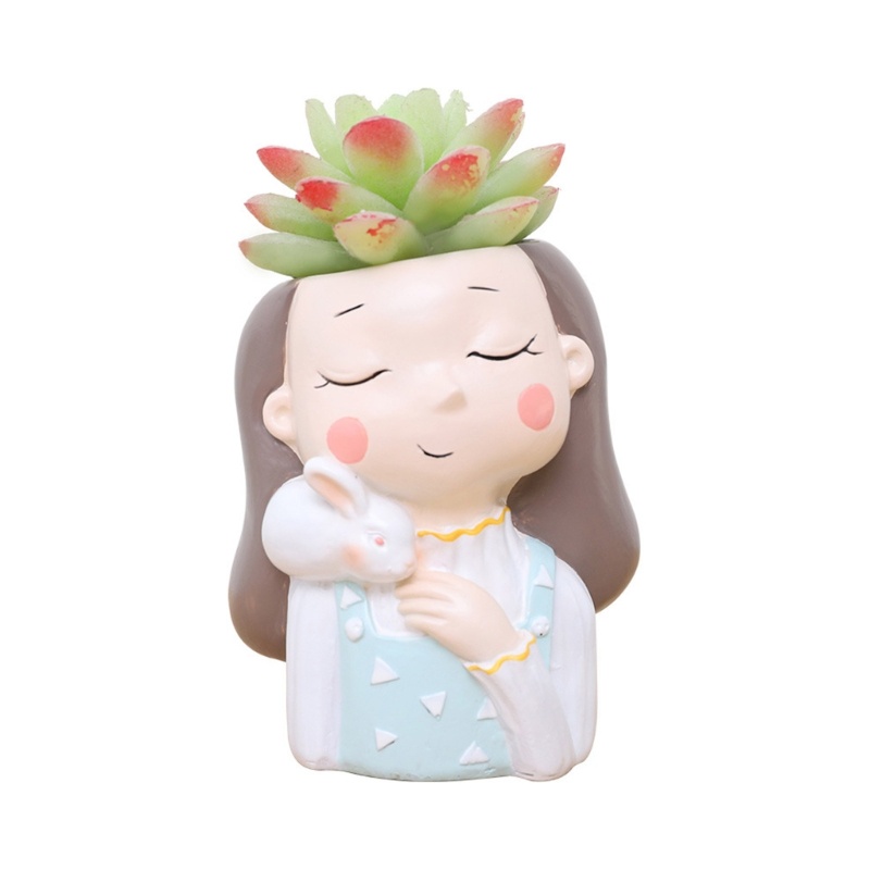 Khuôn Silicone Làm Chậu Hoa Epoxy Resin DIY