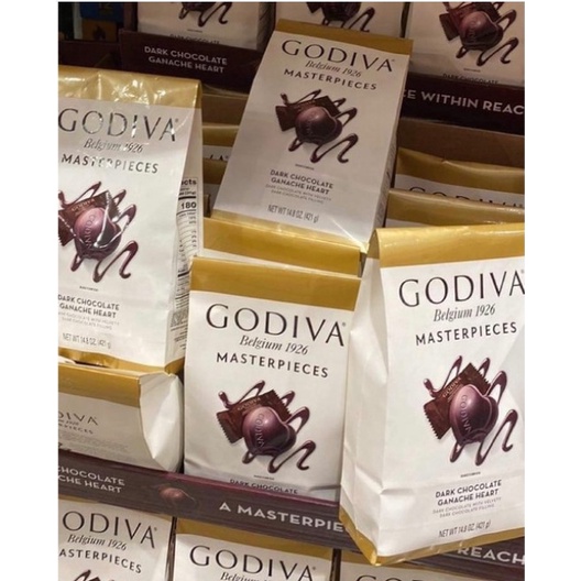 KẸO SOCOLA ĐEN HUYỀN THOẠI GODIVA BELGIUM 1926 VIÊN KẸO TRÁI TIM của Mỹ