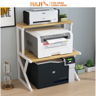 Kệ máy in 2 tầng nhỏ gọn phù hợp với bàn văn phòng HAJI - AM02